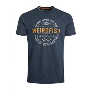 Weird Fish Mens Waves T-Shirt / Navy
